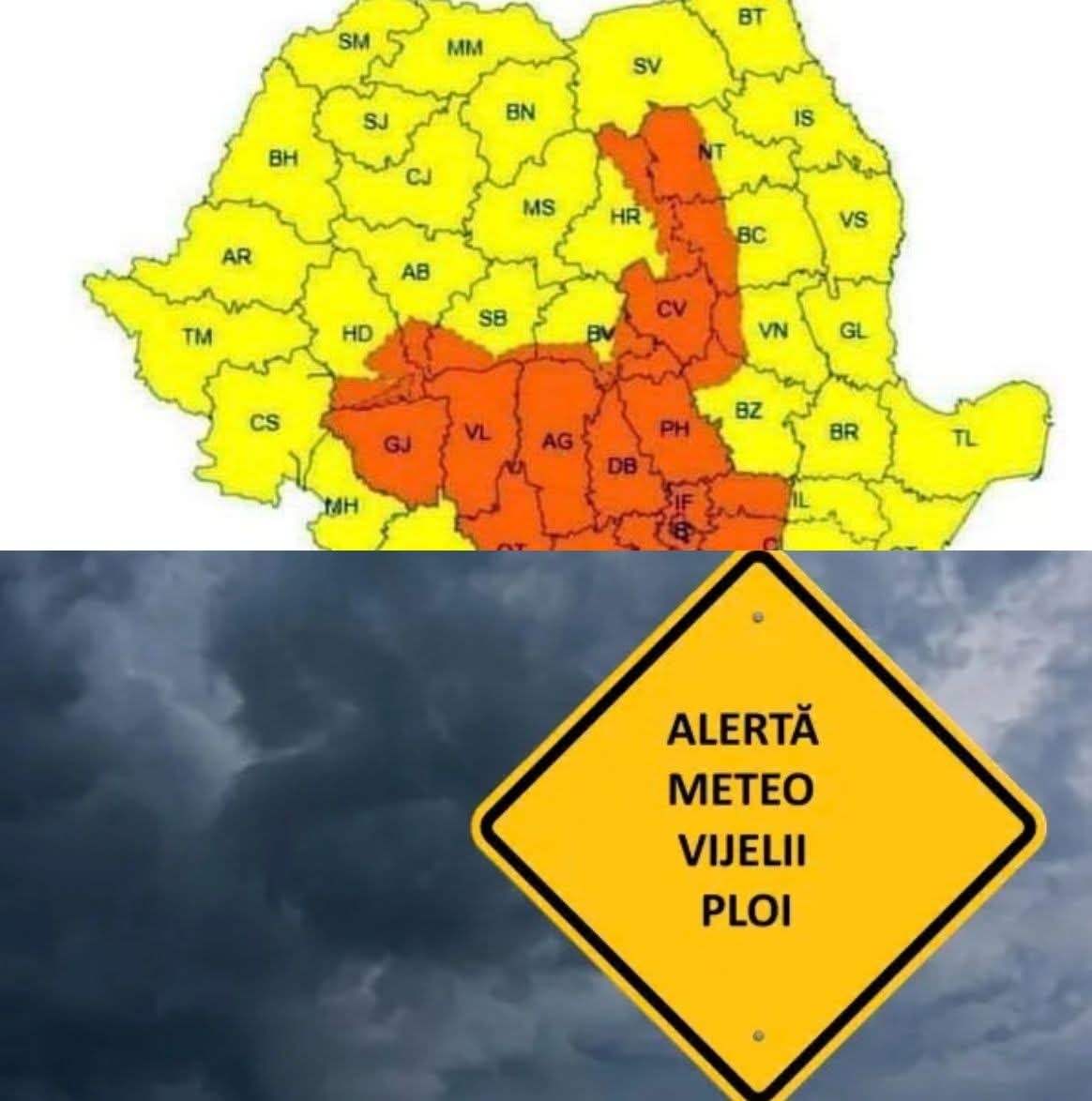 Vremea se răcește brusc în România! Zonele unde se anunță vânt puternic, ploi și lapoviță